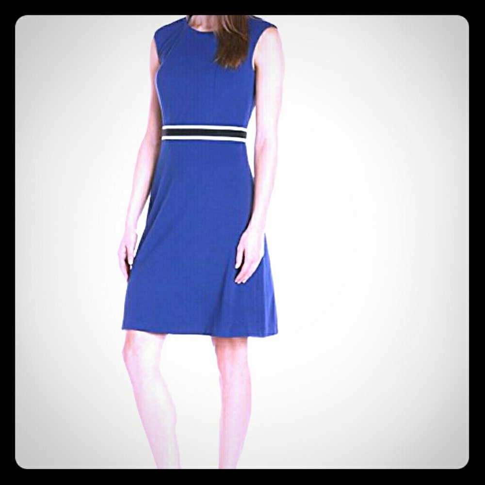 Blue casual or work dress